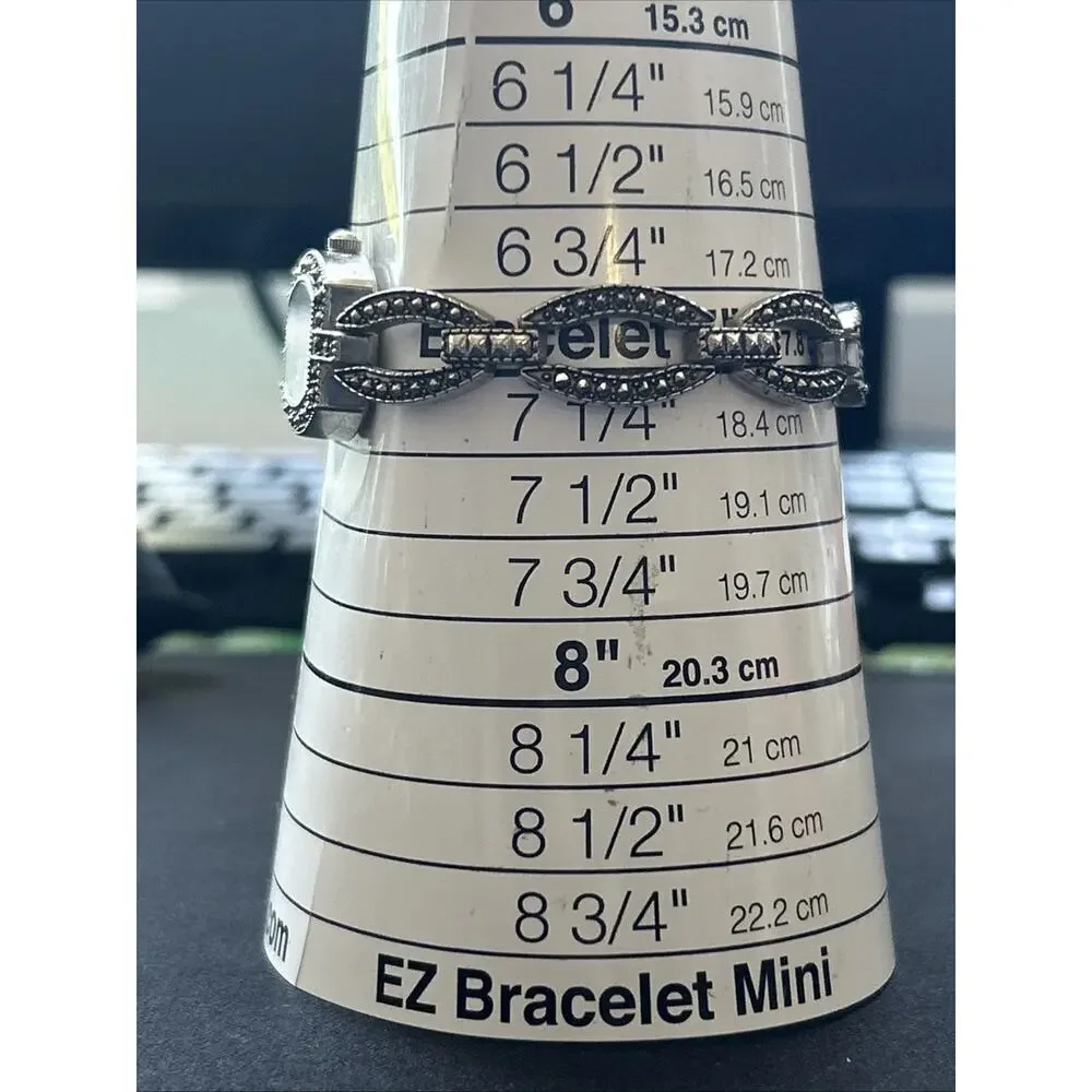 LA Express Marcasite Women’s Quartz Watch